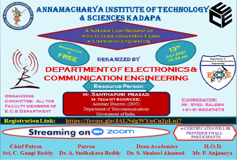 Webinar on How to Crack Competitive Exams in Electronics Engineering